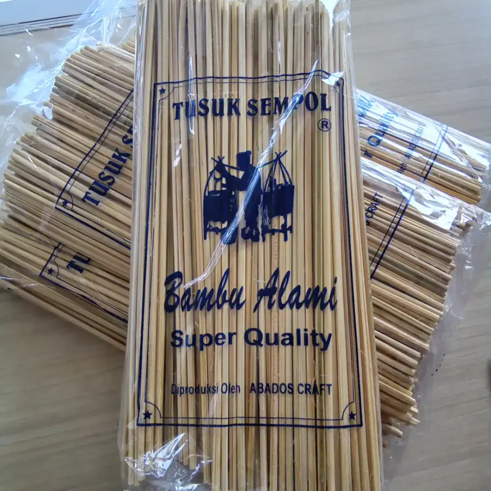 Tusuk Sempol telur gulung Bambu 25cm (400gr)