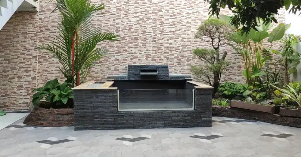 Kolam Kaca Glass Pond Glaspon Glasspond