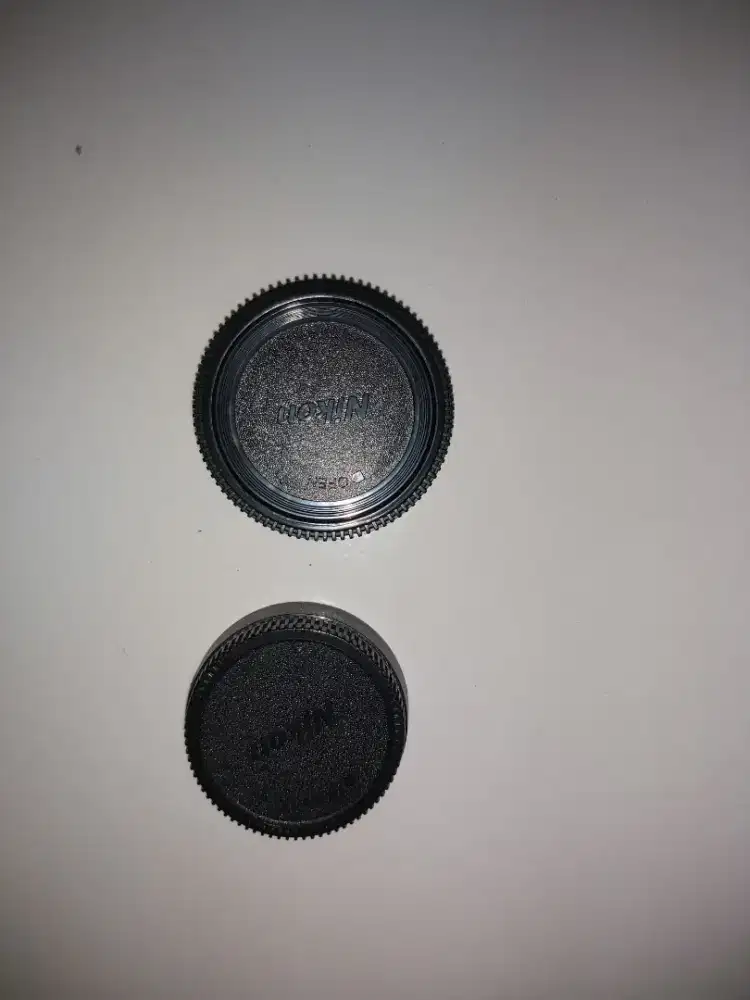 Tutup Cup Lensa DSLR Nikon Depan Belakang betangkup