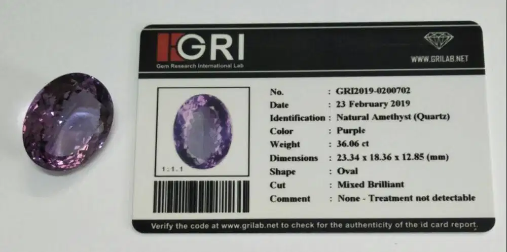 BIG !!! 36,06 carat Natural Amethyst Uruguay Oval Mixed Brilliant