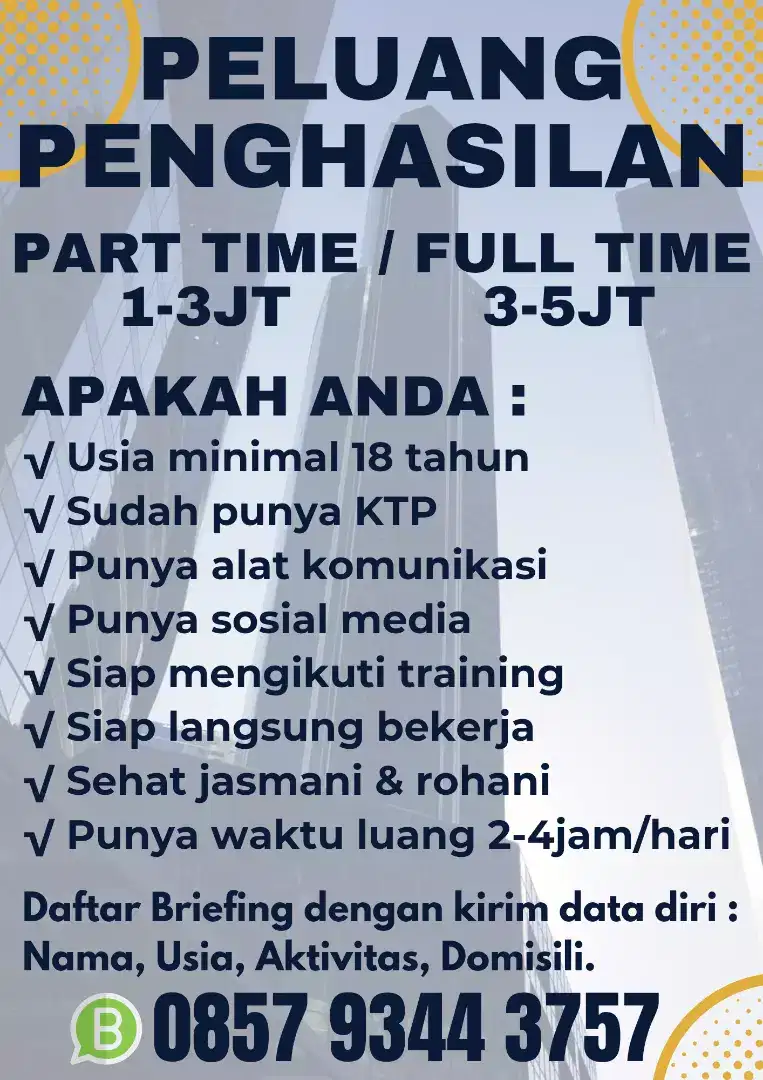 Part-time Mahasiswa Jogja