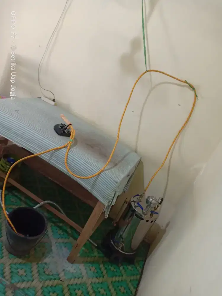 Mesin pengering,setrika uap,kepala setrika,meja,timbangan digital