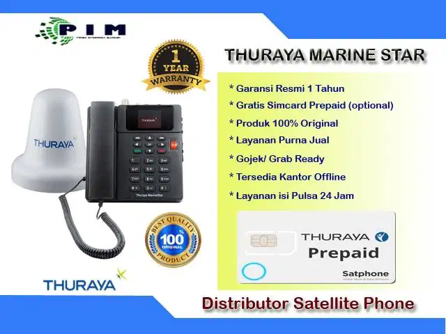 Telepon Satelit Thuraya Marine Star Garansi Resmi