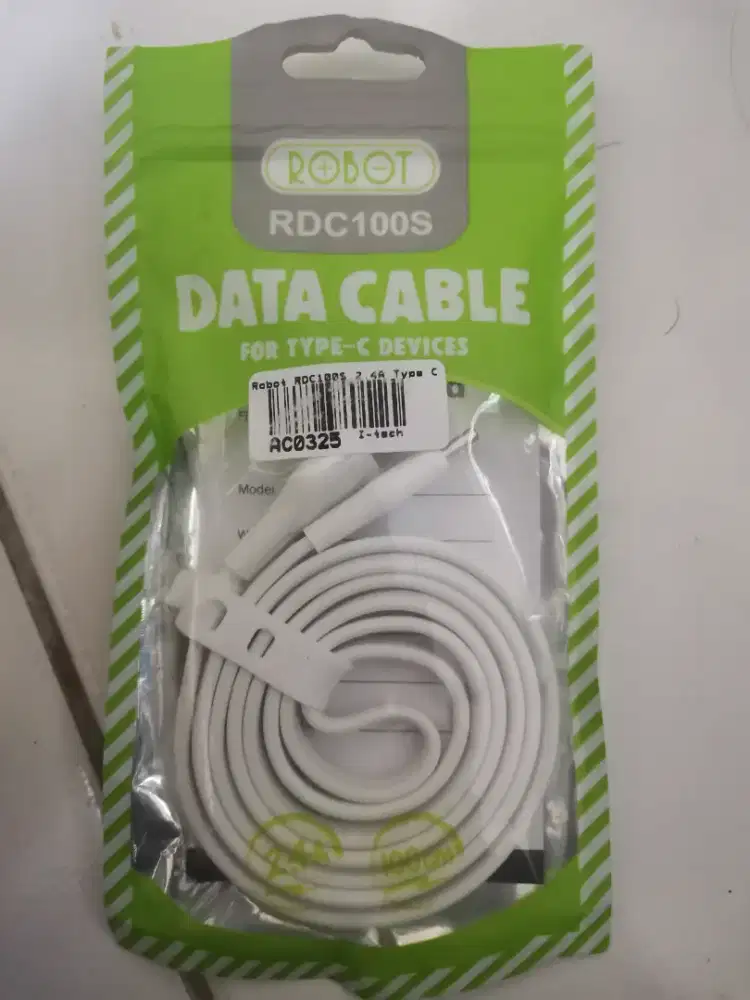 Kabel Charger Type C Robot RDC100S 2.4a