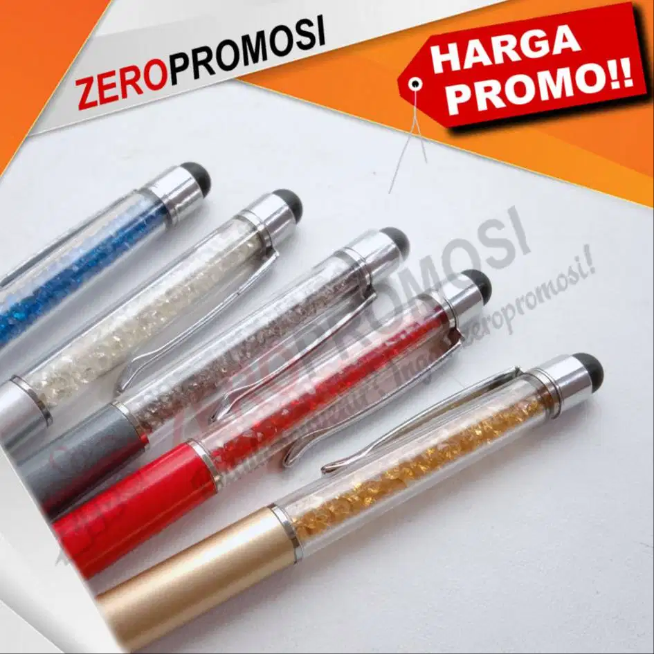 pen stylus kristal putih