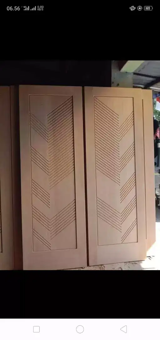 pintu minimalis plus kusen per set kayu kamper