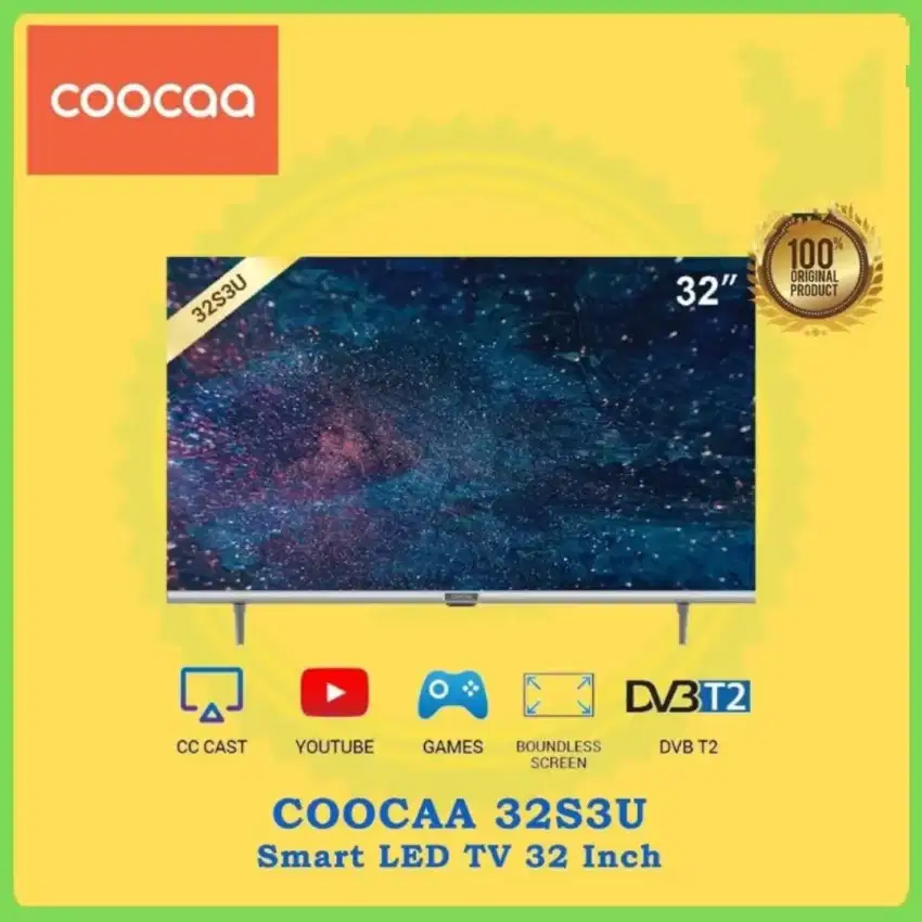 TV Led Smart TV Coocaa 32inch Digital TV