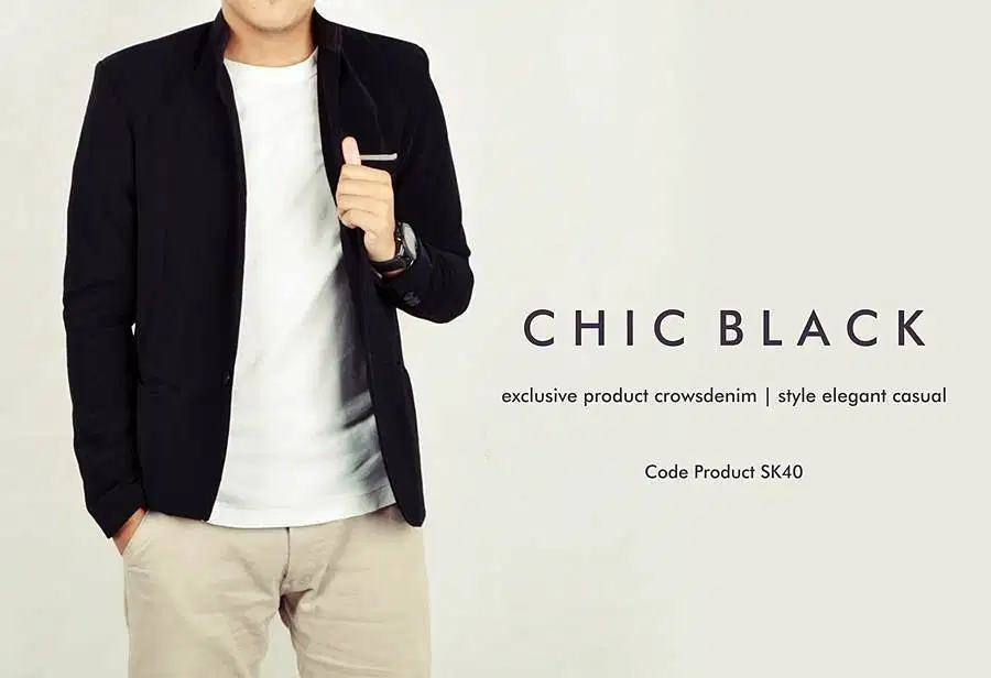 Blazer Black chick Korean Style - SK40