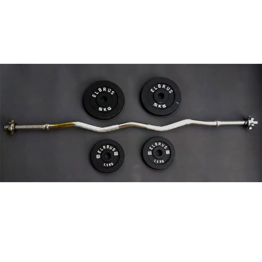 Barbel Set 21 Kg Stick Curls / Dumbell Set 21  Kg Stick ez