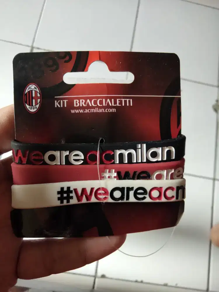 Gelang karet silicon AC Milan official merchandise