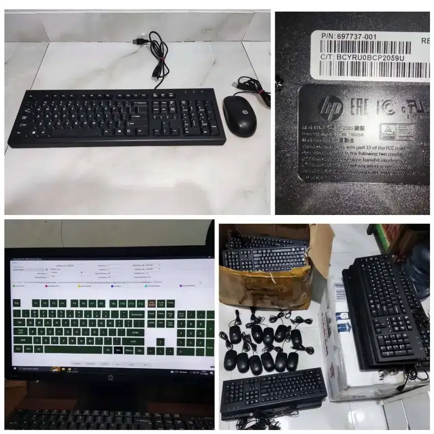 Paket Mouse Keyboard USB Build Up Murah Kuat Awet Borongan/Satuan