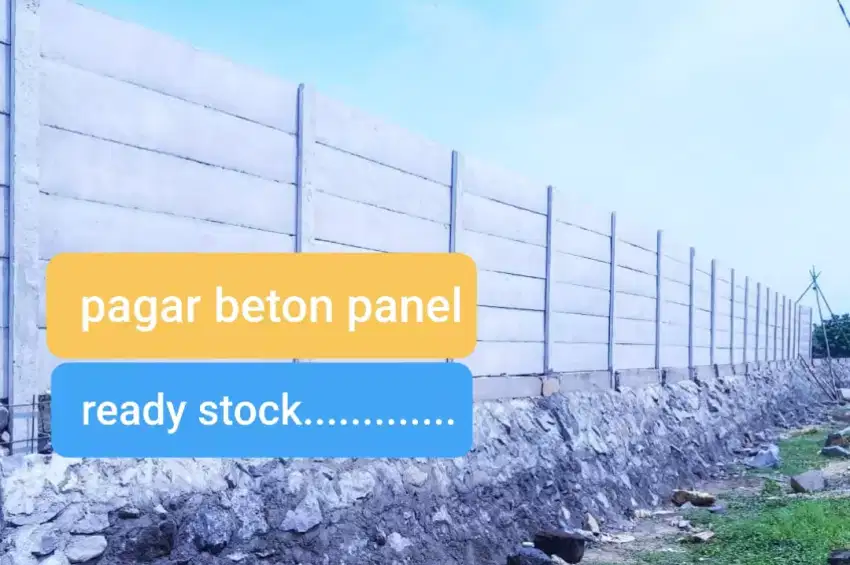 PAGAR BETON PANEL MATERIAL DAN PEMASANGAN