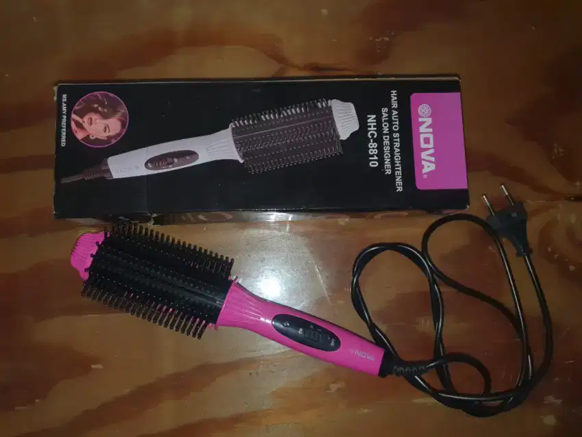 CATOKAN RAMBUT Hair auto straightener nhc 8810 merek NOVA