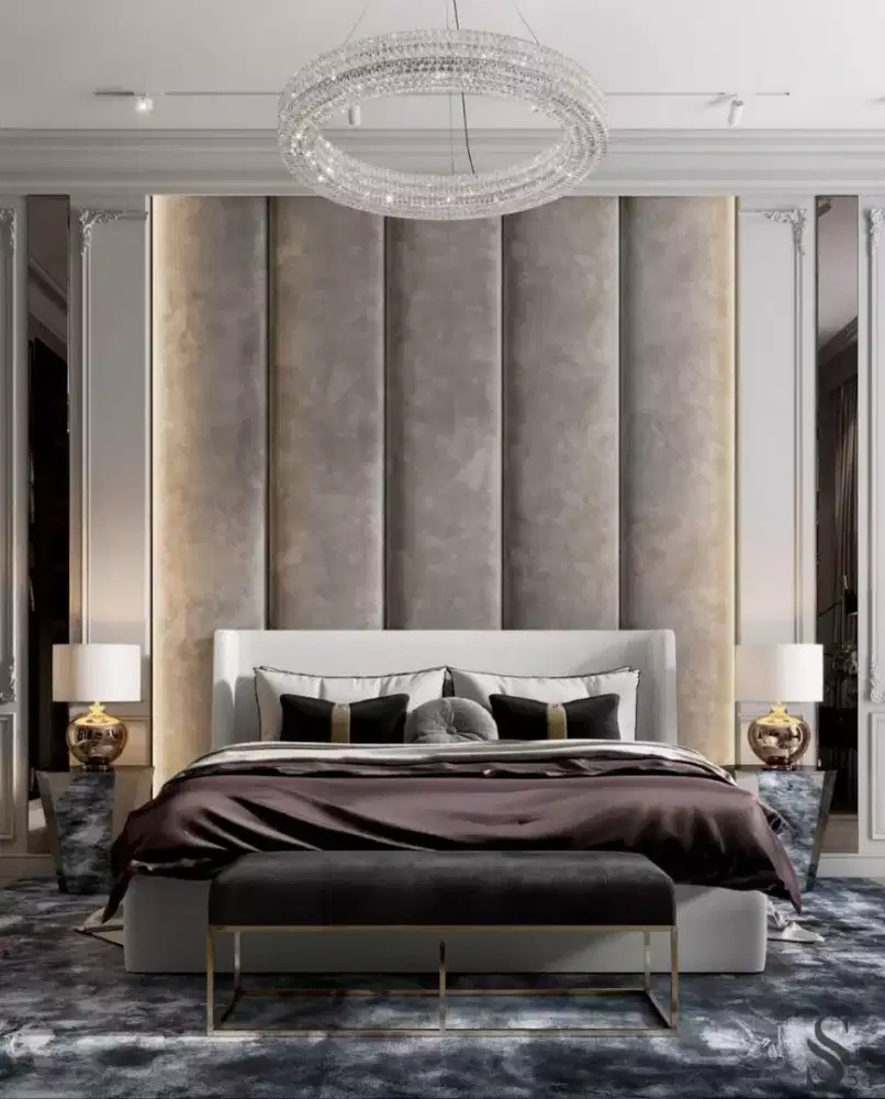 Luxury Headboards Tempel Fabric interior furniture mewah jogja