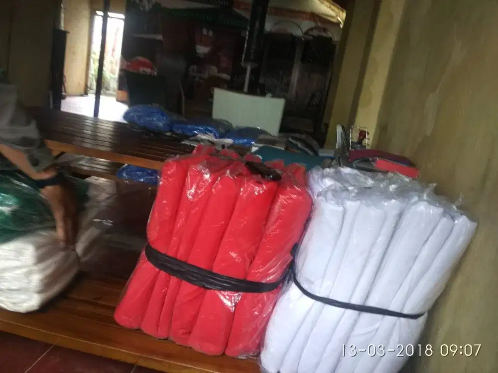 TC custom kain payung taman untuk meja payung taman jati