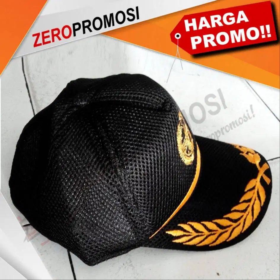 Souvenir Topi Komando Promosi Bahan Double Mess Custom Logo