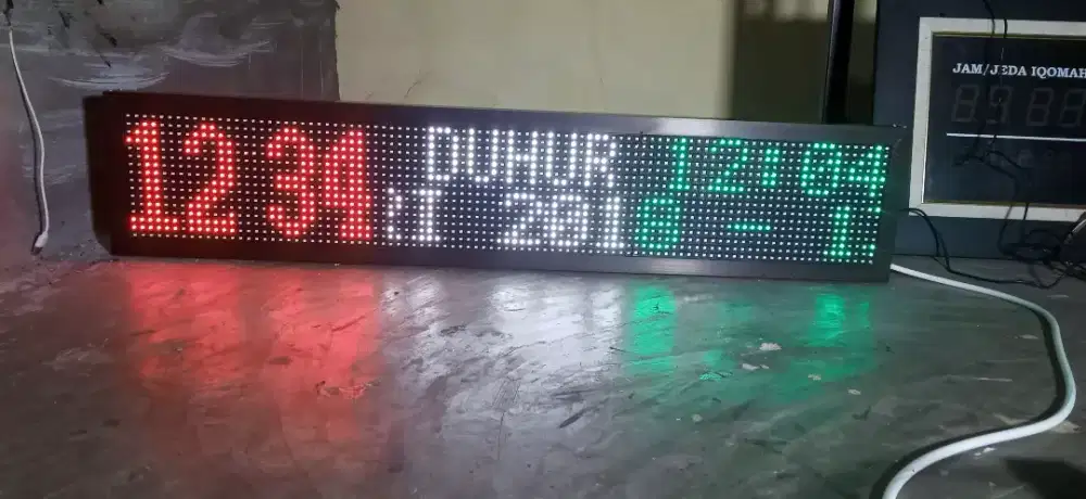 Jam digital sholat 1 MX 20 cm