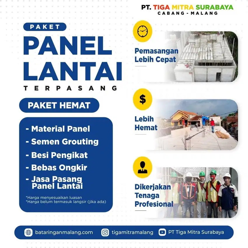 Panel Lantai Terpasang