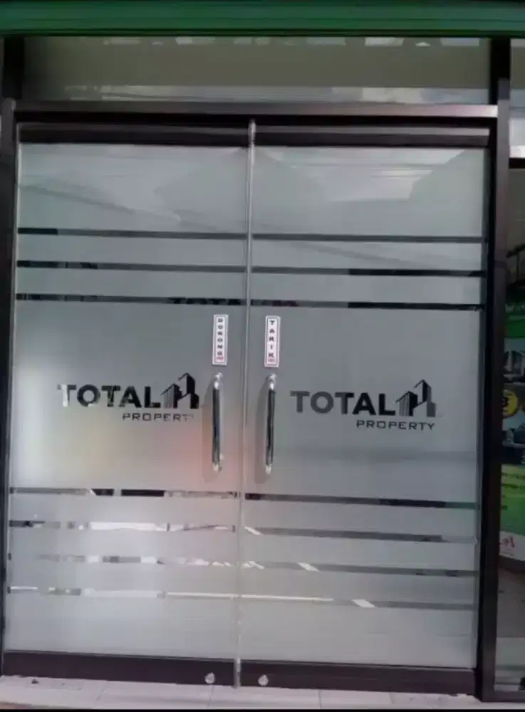 Stiker kaca prifasi ruangan stiker sanblas kaca film sticker