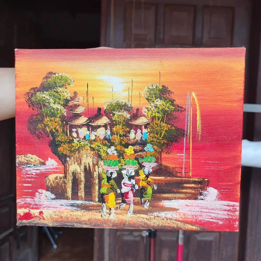 Lukisan Pemandangan Kecil 25cm x 20cm