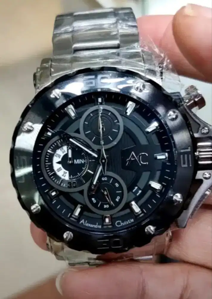 JAM TANGAN PRIA MERK ALEXANDER CHRISTIE CHRONOGRAPH