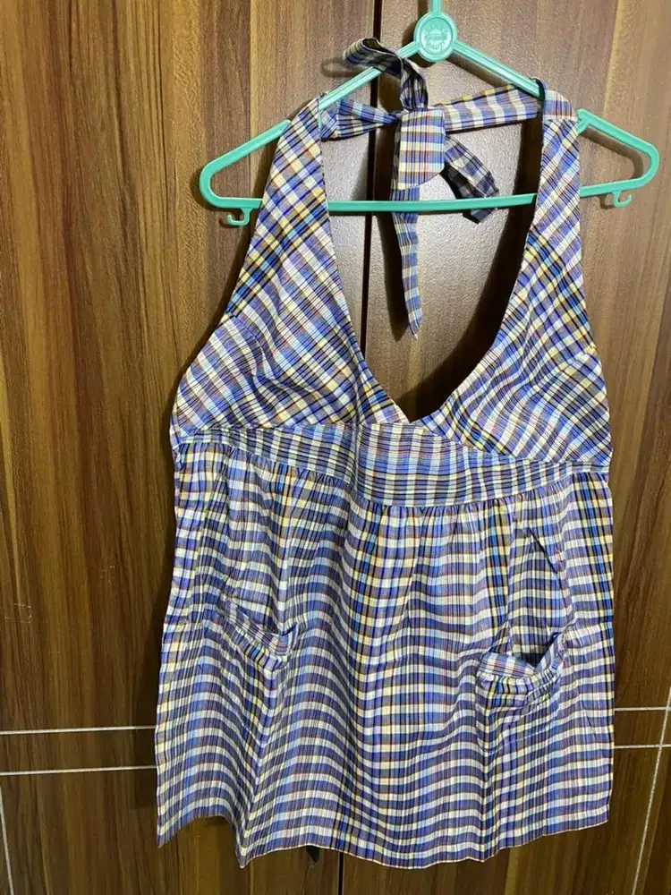 Nara Woman Plaid Vest