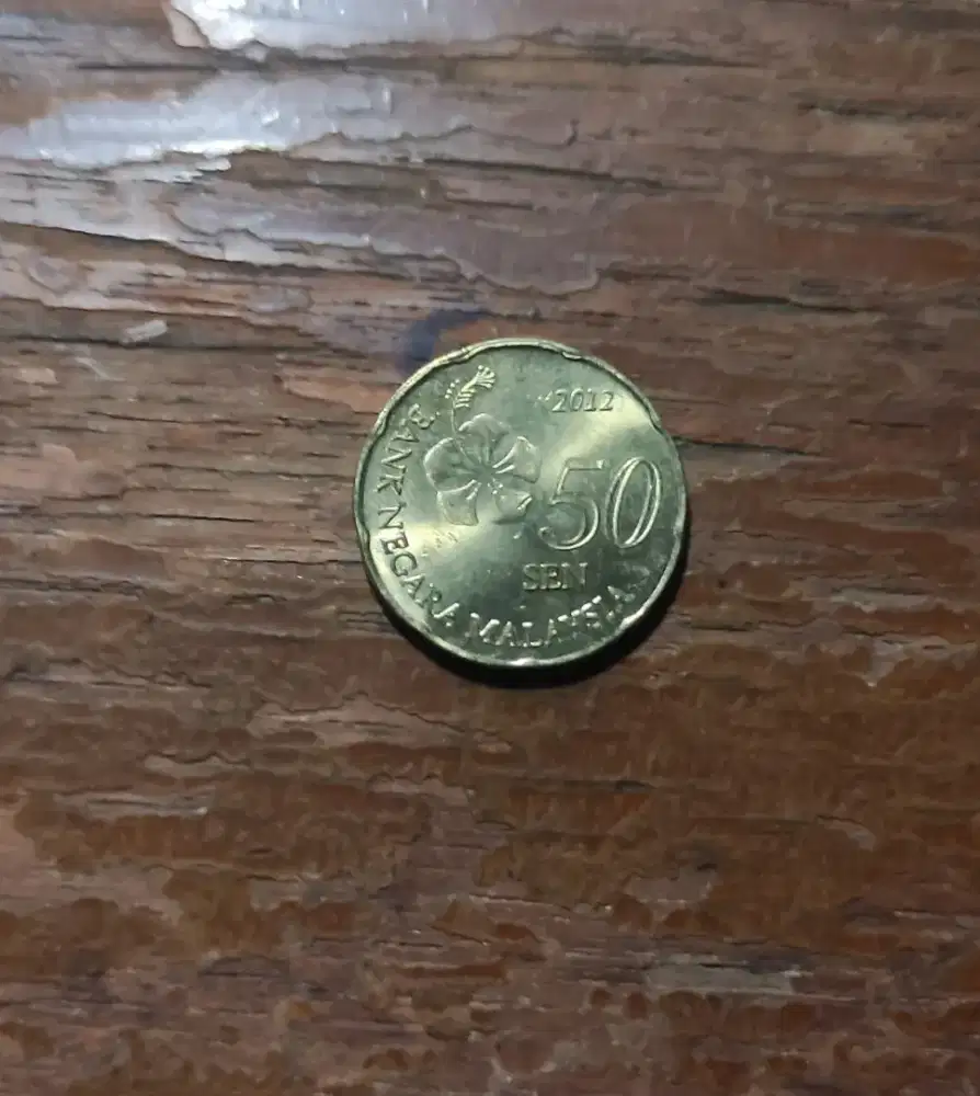 Uang koin 50 sen Malaysia thn 2012