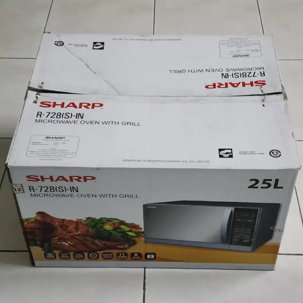 sharp r728 with grill