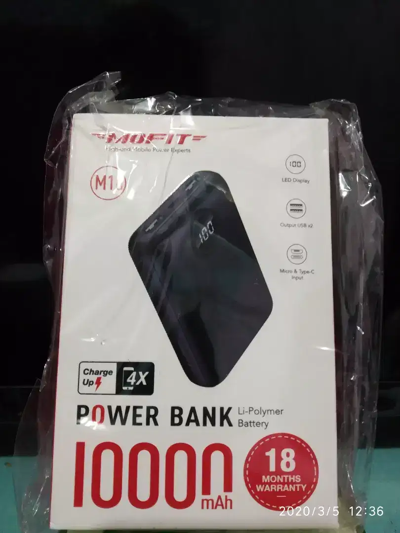 MOFIT M16 10.000mAh LCD + Fast Charge Real Capacity