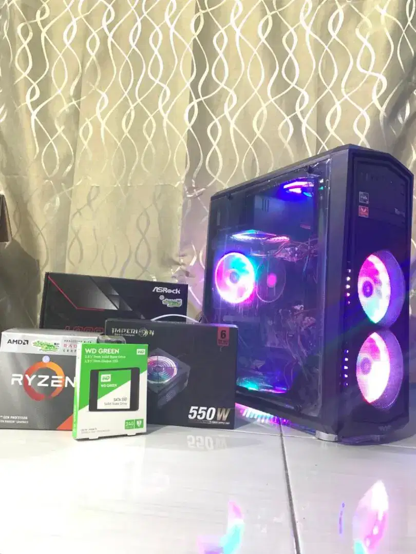 PC Komputer CPU Gaming AMD Ryzen 5 5600G Windows 10 pro original