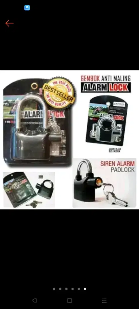 Gembok alarm rumah motor