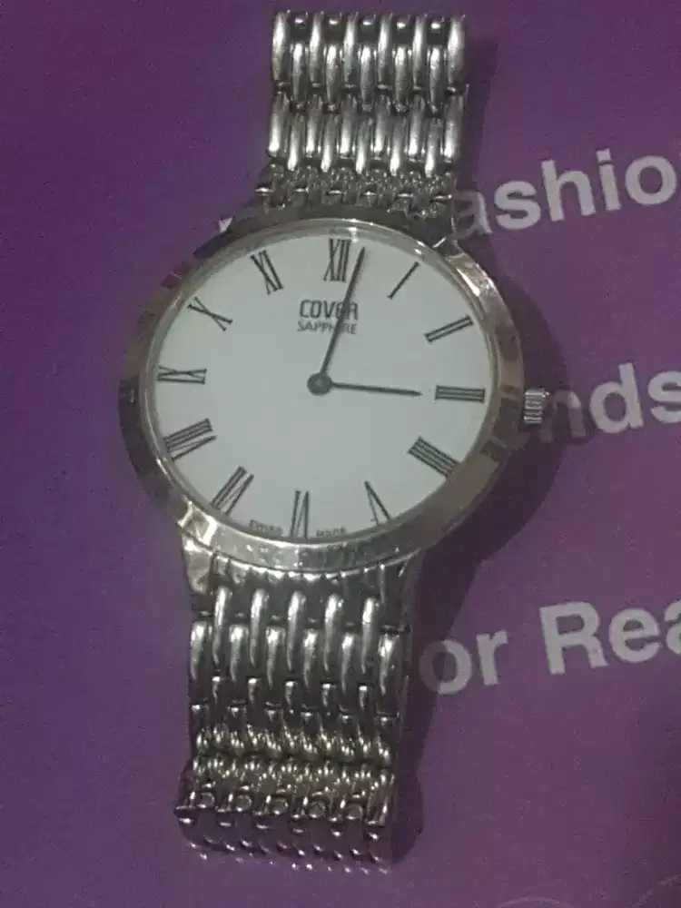 Jam Tangan Cover quartz kaca shappire Original Swiss Made