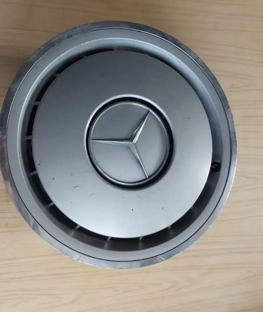 Jual 1set 4 buah Velg + Dop + lug nut OEM w124 ORIGINAL mercy boxer