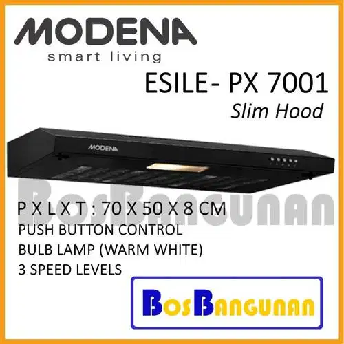 Modena Cooker Hood Penghisap Asap Dapur 70 cm Px-7001