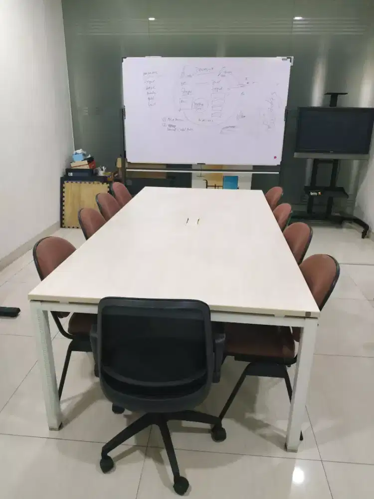 Furniture Meja rapat meeting besar dan kursi