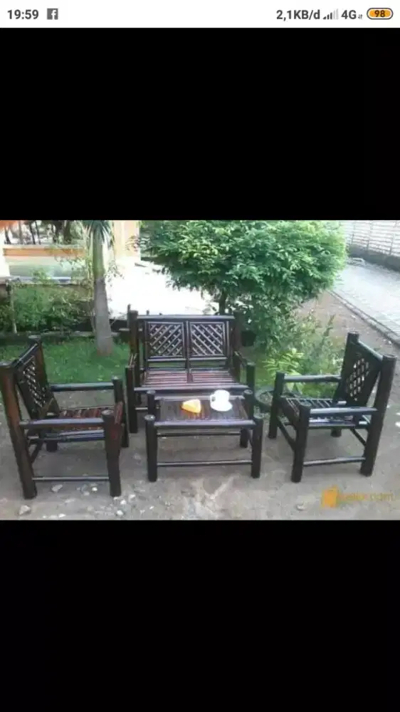 Kursi bambu murah