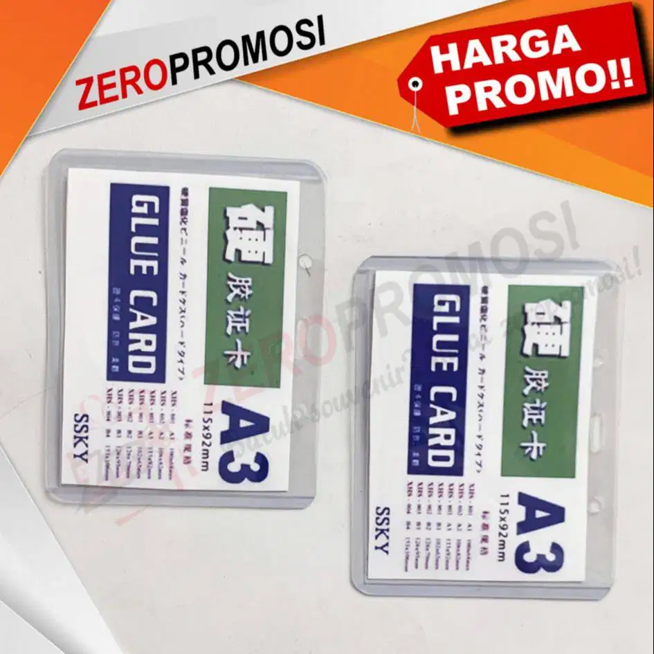 Card Case Plastik Mika Id Panitia Ukuran A3 Promosi Murah