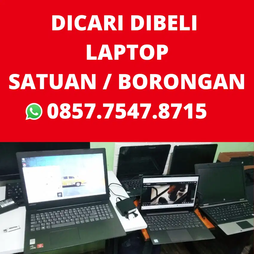 terima jual beli laptop bekas second dijemput