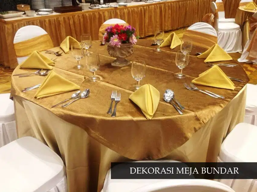 SEWA MEJA BULAT / ROUND TABLE untuk Event Depok dan sekitarnya.