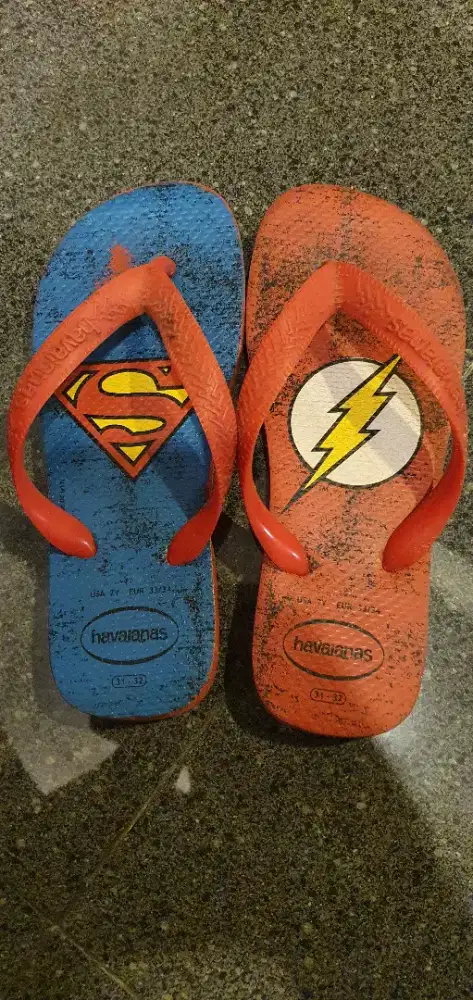 Sandal Superman Flash Havaianas Original