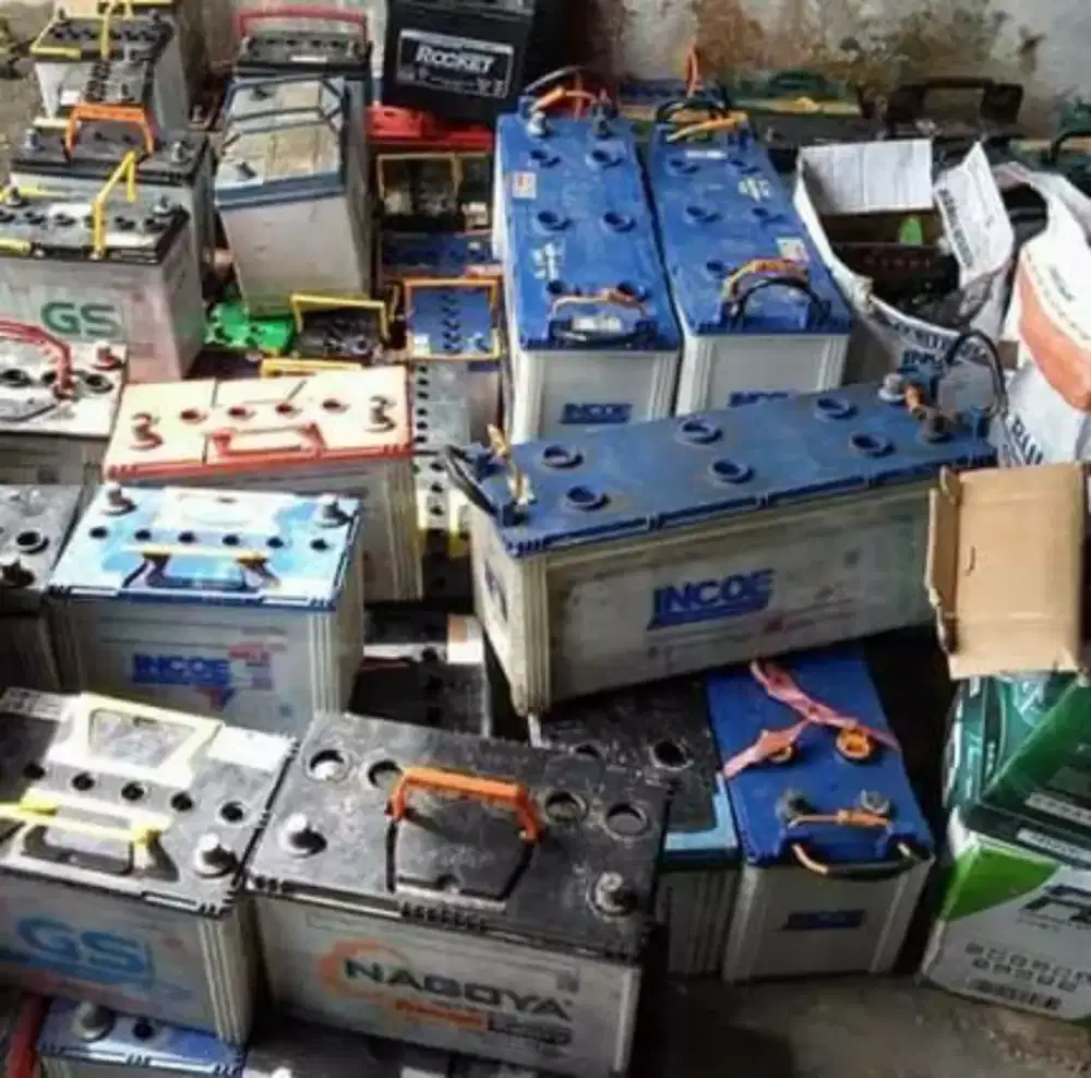 Cari aki mobi bekas / rusak per kg segala macam dll