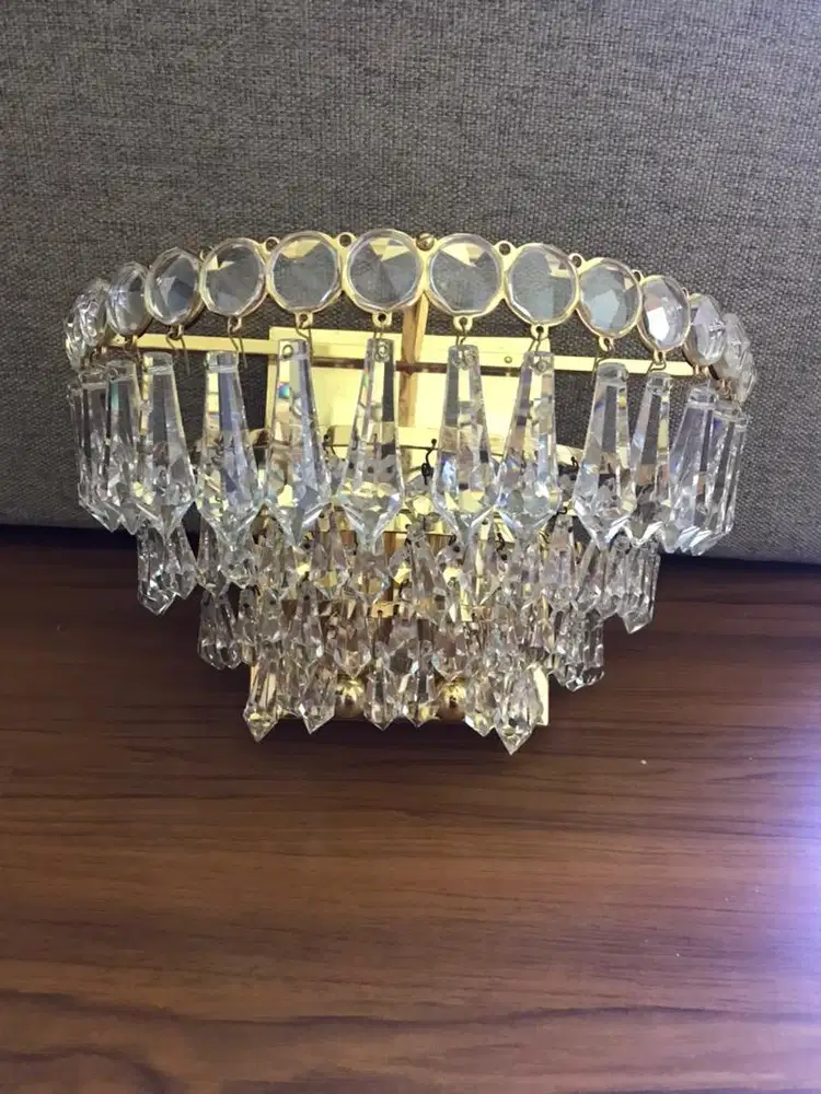 Lampu kristal Vintage utk dinding