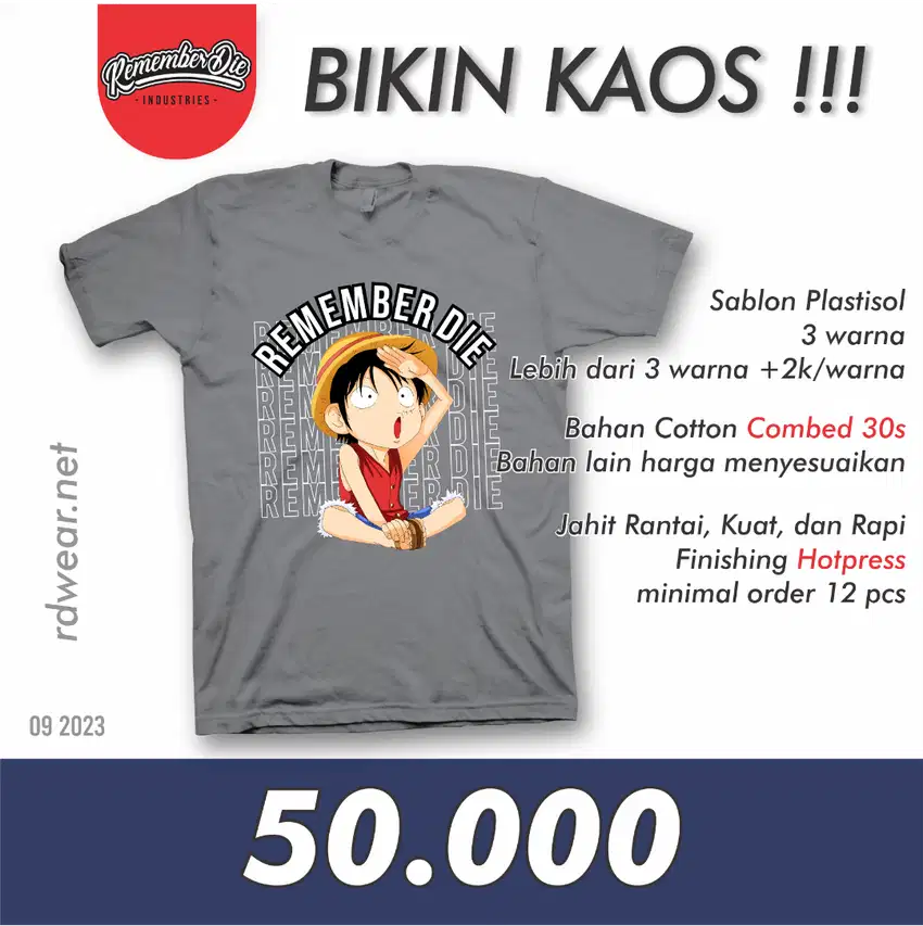 Bikin Kaos Sablon Plastisol - Sablon Kaos Murah Berkualitas