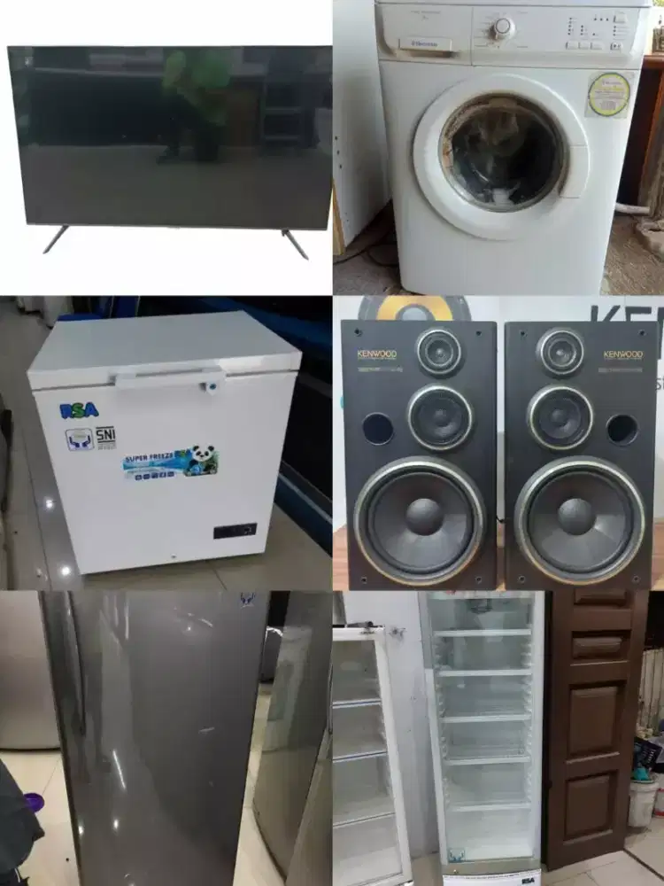 Kita Terima Barang Bekas TV Kulkas Freezer Mesin Cuci Sofa Speaker Dll