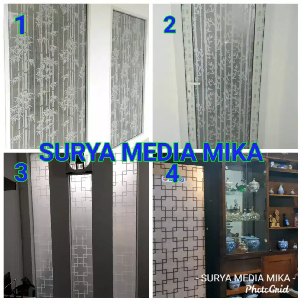 STIKER KACA / STICKER KACA / KACAFILM /SANDBLAST MOTIF TERMURAH L120