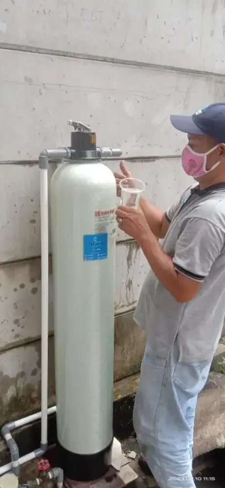 Filter saringan air zat besi kapur bau warna kuning keruh berminyak