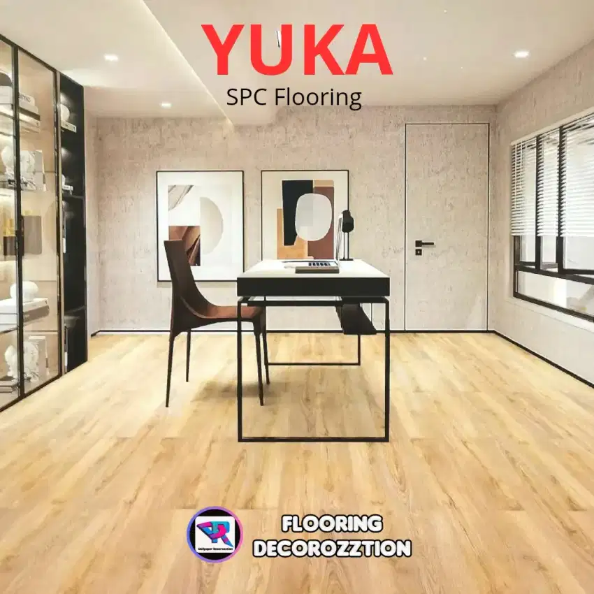 SPC Flooring 5mm Yuka vinil lantai kayu premium