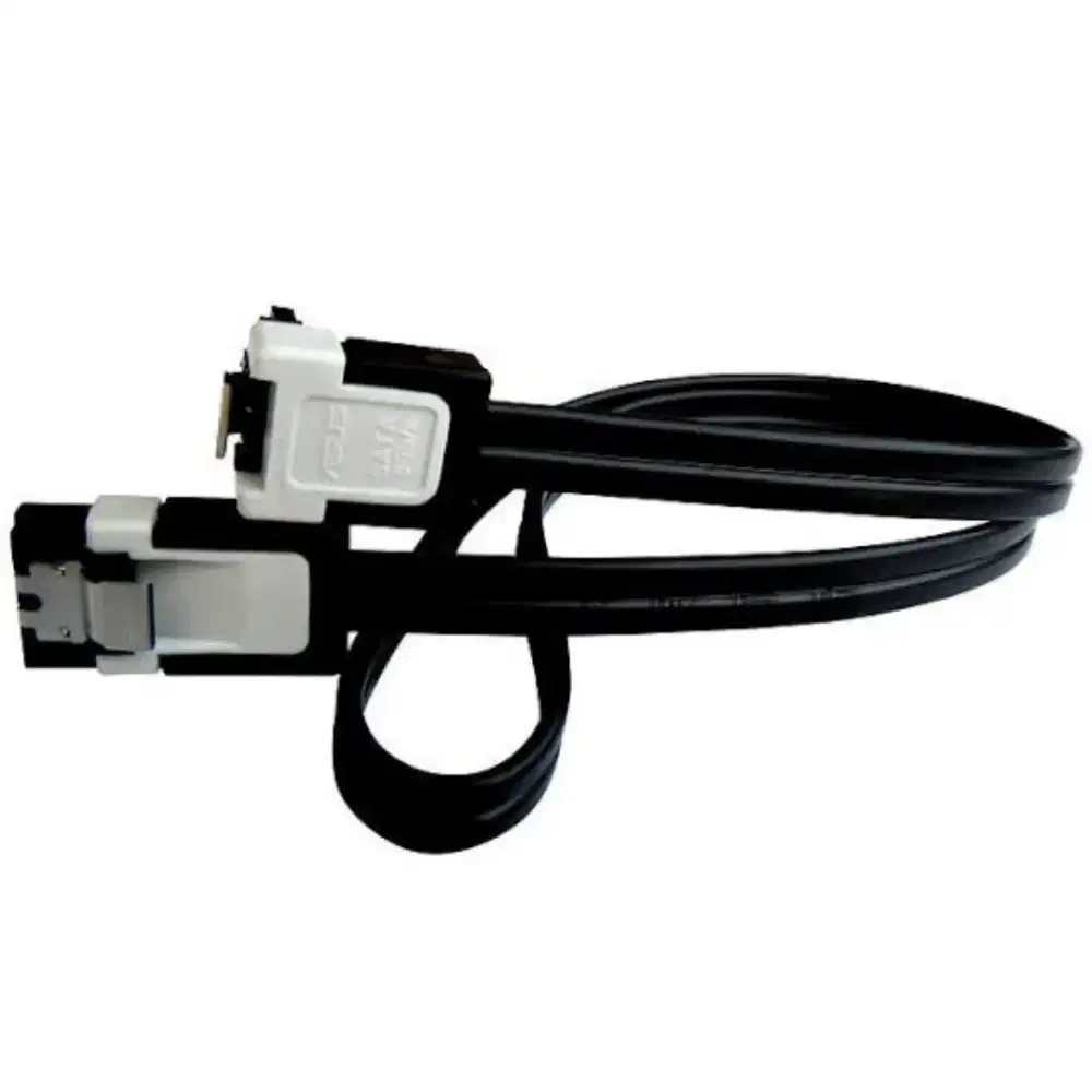 Kabel Harddisk SSD Komputer SATA III ASUS 6Gbps Clip Type L dan Lurus