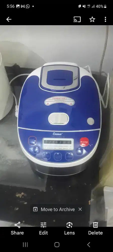 Rice cooker cosmos digital