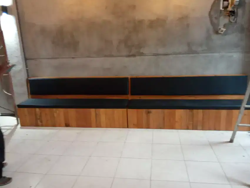 meja kursi sofa kafe caffe kayu palet jati blanda dan kayu lainnya